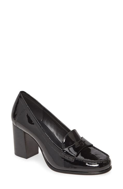 michael kors buchanan block heel loafer|MICHAEL Michael Kors Buchanan Patent Leather Mid Loafers on .